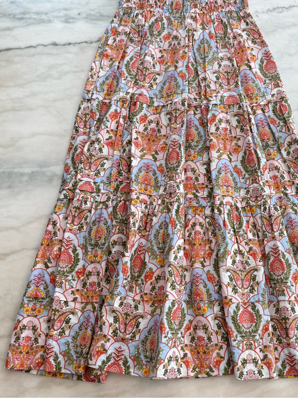 Anthropologie Somerset Maxi Dress Paisley Floral Boho Cottagecore Women Size M - Picture 7 of 13
